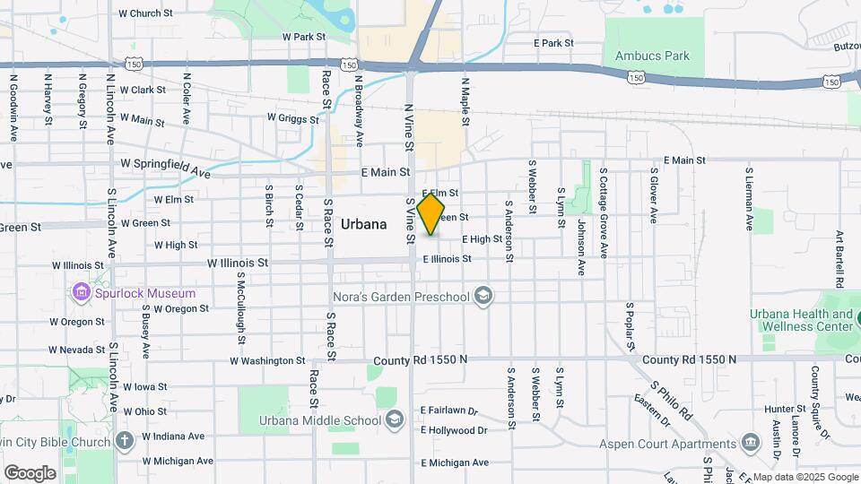 401 S Busey Ave Map and Location Details