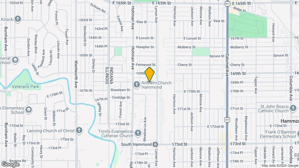 252 Lawndale St Map and Location Details