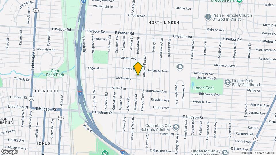 2622 Hiawatha St Map and Location Details