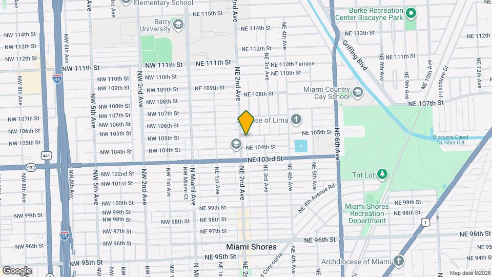220 NE 105th St Mapa y Detalles de la Ubicación