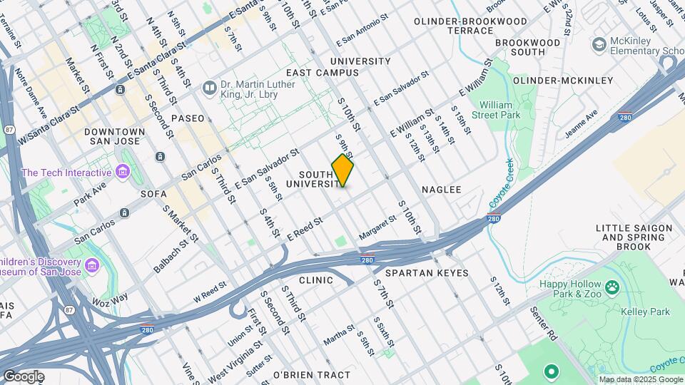 581 S 8th St Map and Location Details