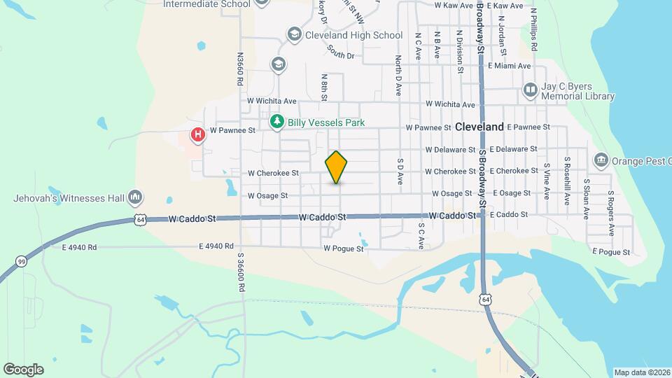 805 W Osage St Map and Location Details