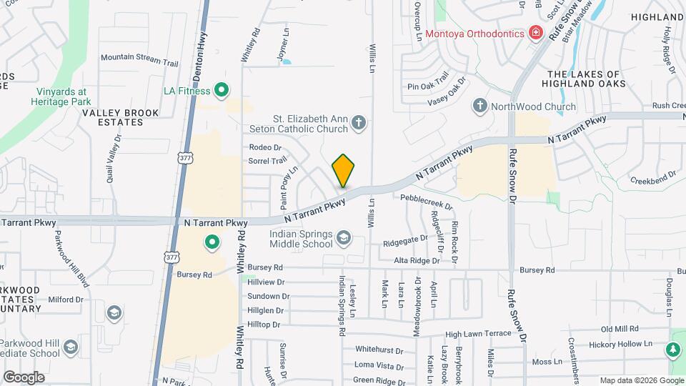 2087 Palomino Trail Map and Location Details