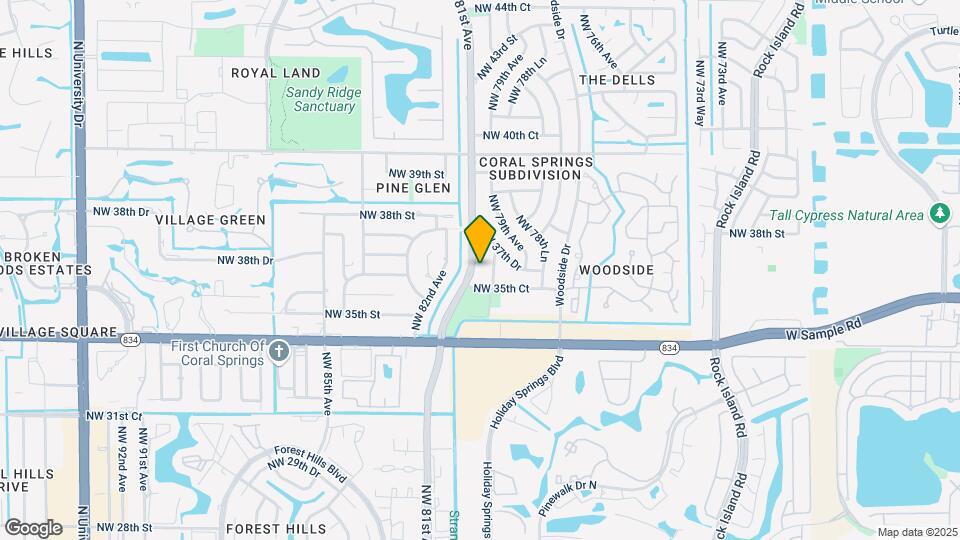 3591 Riverside Dr Mapa y Detalles de la Ubicación