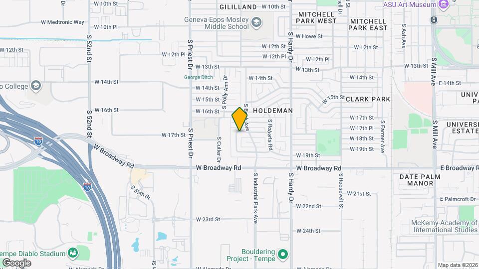 1721 S Shafer Dr Map and Location Details