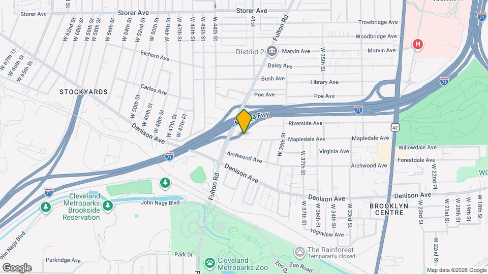 4242 Mapledale Ave, Unit Unit #2 Map and Location Details