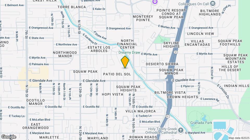 7039 N 15th St Map and Location Details