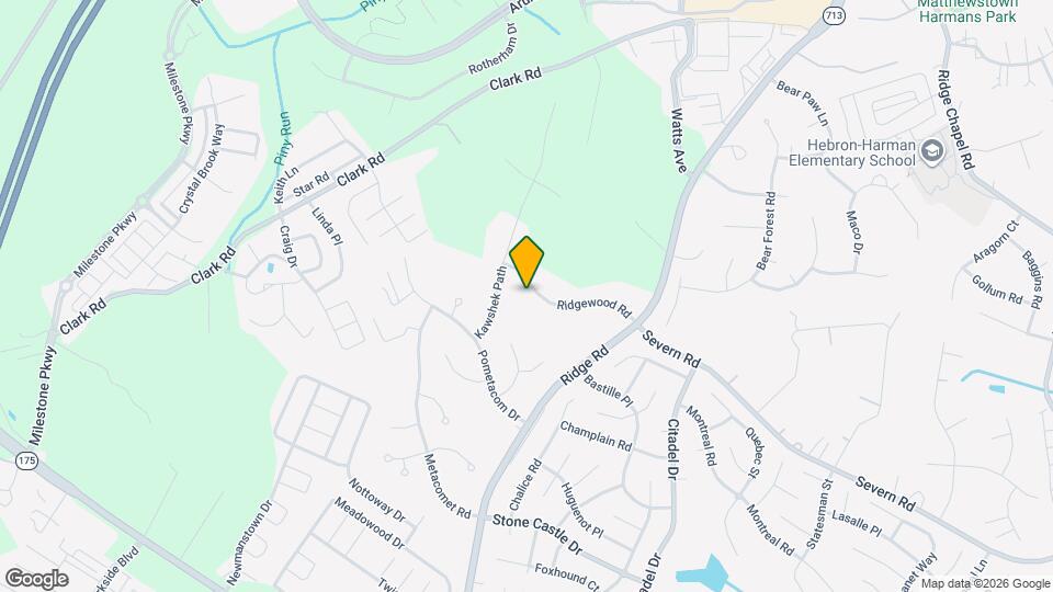 1915 Ridgewood Rd Map and Location Details