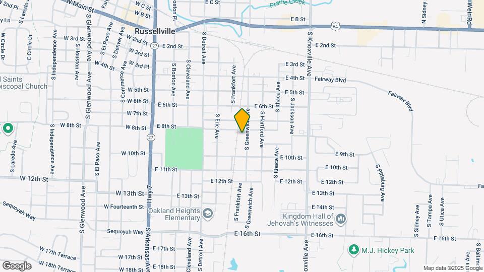 614 E 8th St Map and Location Details