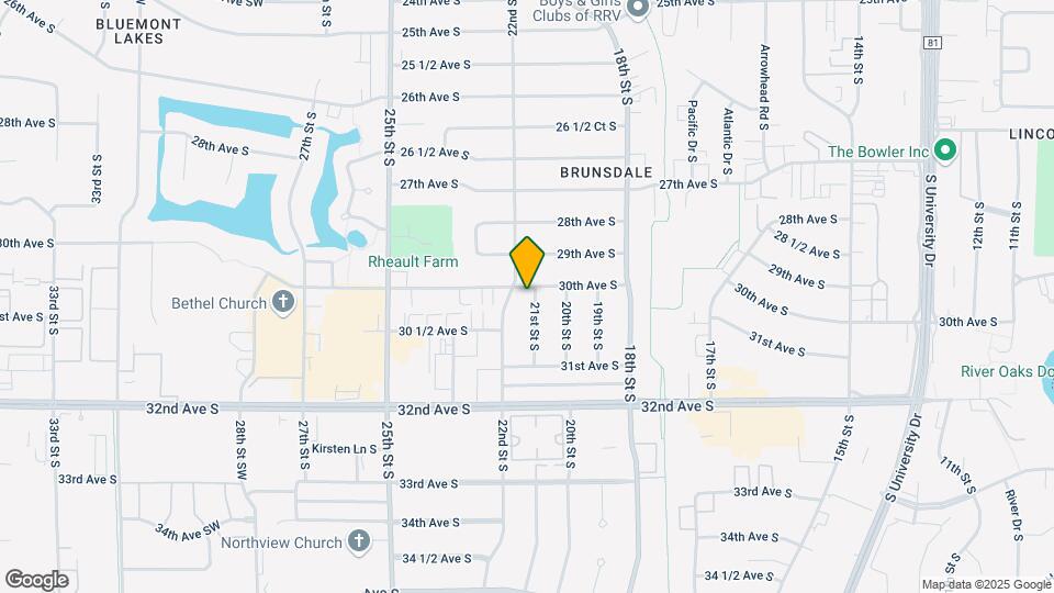 3001 21st St S Map and Location Details