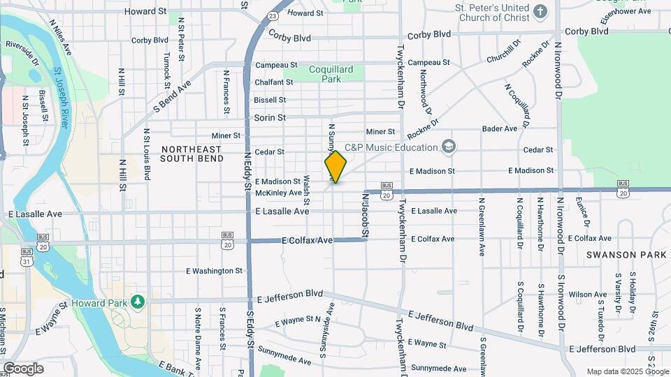 330 N Sunnyside Map and Location Details