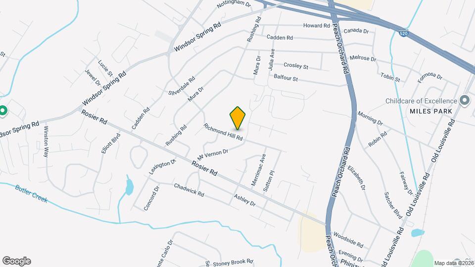 3536 Richmond Hill Rd Mapa y Detalles de la Ubicación