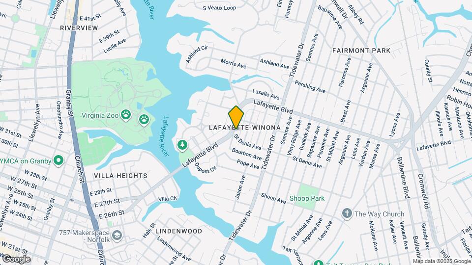 1501 Lafayette Blvd Map and Location Details
