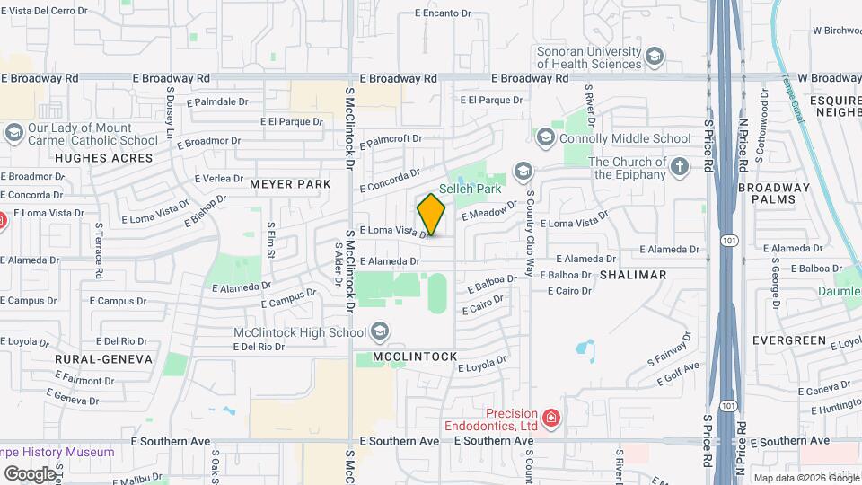 1877 E Loma Vista Dr Map and Location Details