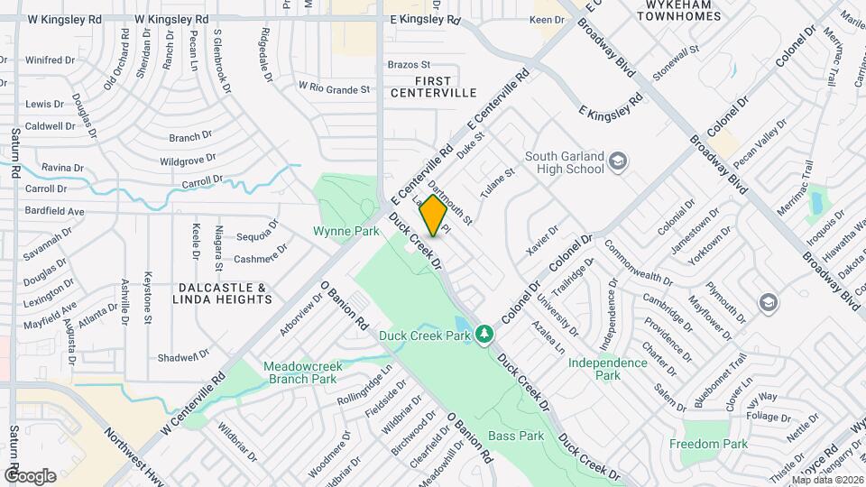 3808 Duck Creek Dr Map and Location Details