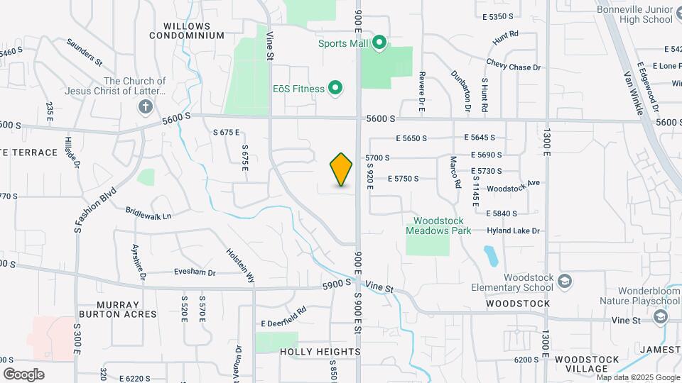5750 S 900 E, Unit 10 Map and Location Details
