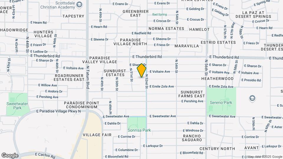 5129 E Presidio Rd Map and Location Details