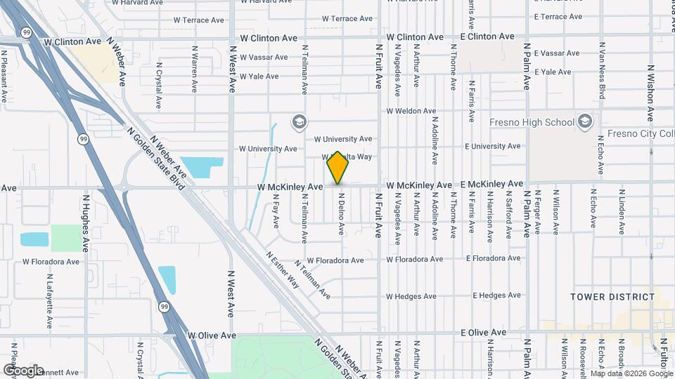 1591 N Delno Ave Map and Location Details