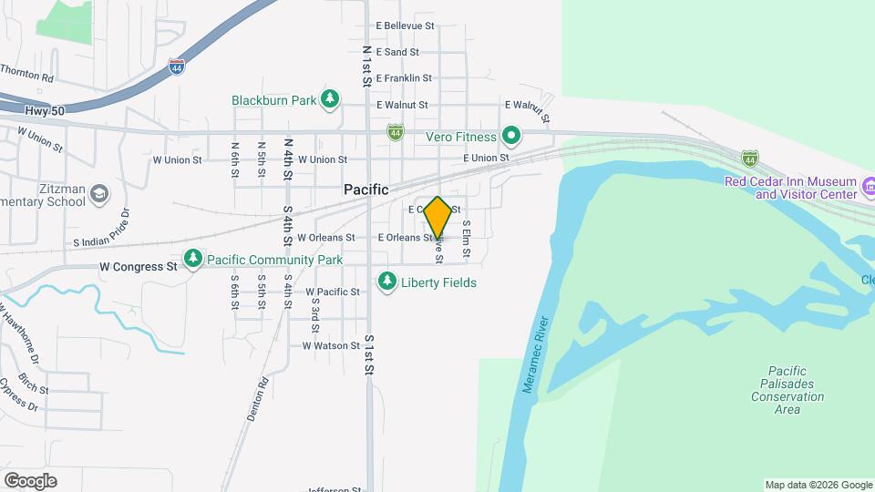 303 S Olive St, Unit Duplex Map and Location Details