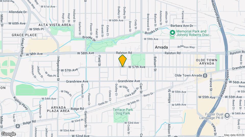 8660 W 57th Ave Map and Location Details