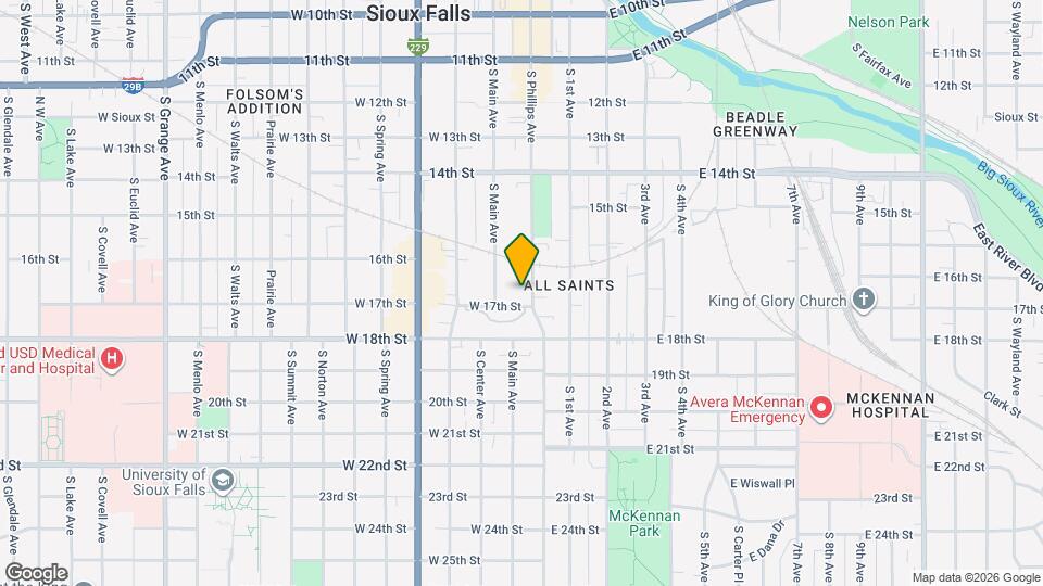 100 W 17th St Map and Location Details