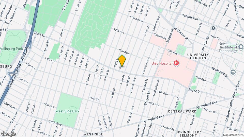 292 S 8th St, Unit 1 Map and Location Details