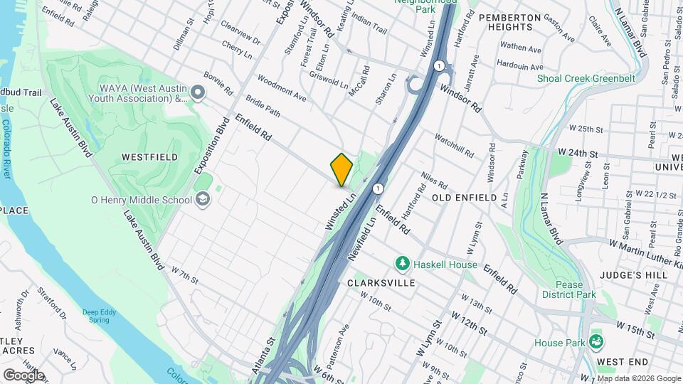 2105 Enfield Rd Map and Location Details