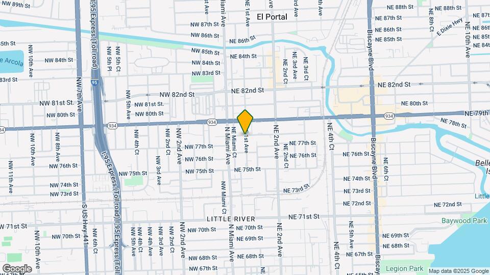 7724 NE 1st Ave Map and Location Details