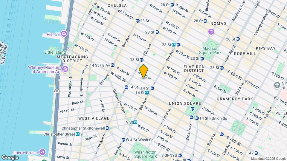 131-133 W 15th St Mapa y Detalles de la Ubicación