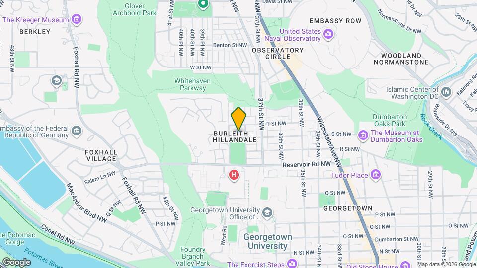 3817 S St NW Map and Location Details