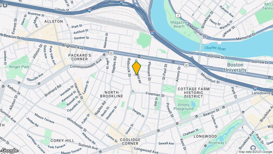 61 Crowninshield Rd Map and Location Details