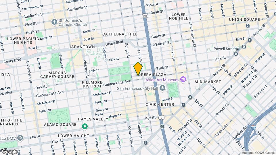 750 Golden Gate Ave Map and Location Details