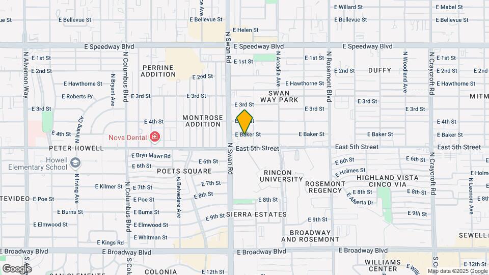 4744 E Baker St Map and Location Details