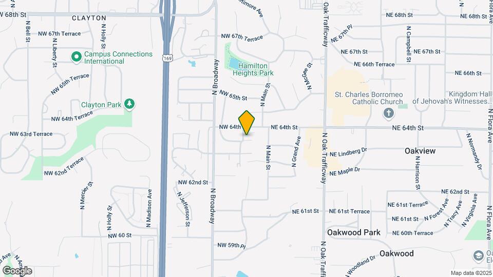 6321 N Wyandotte St Map and Location Details