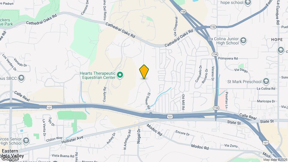 409 El Sueno Rd Map and Location Details