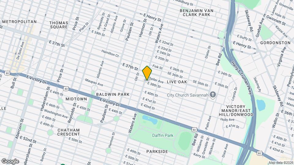 1107 E 38th St Map and Location Details