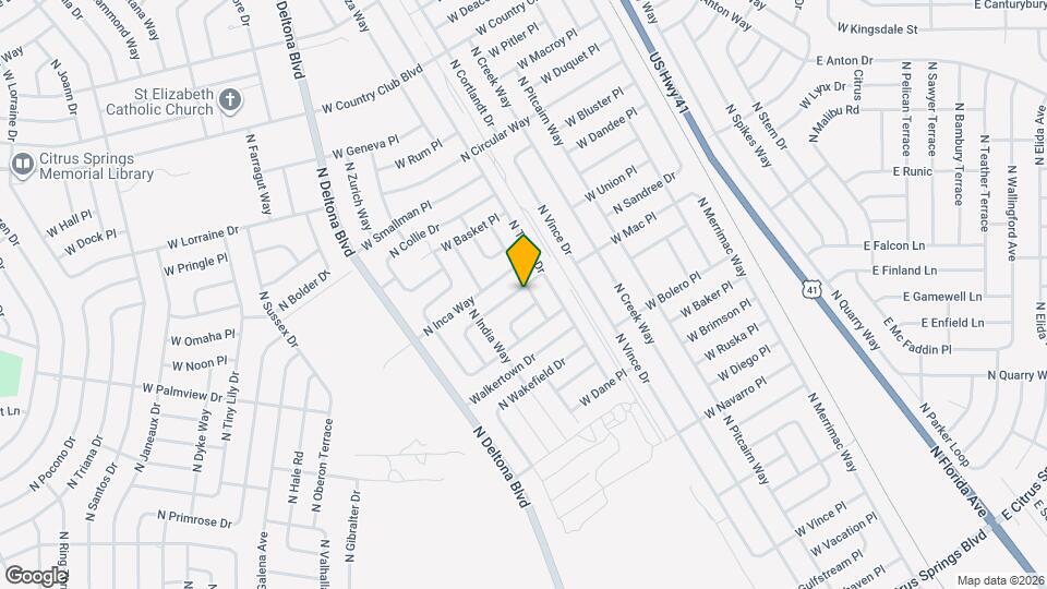 696 W Hallam Dr Map and Location Details