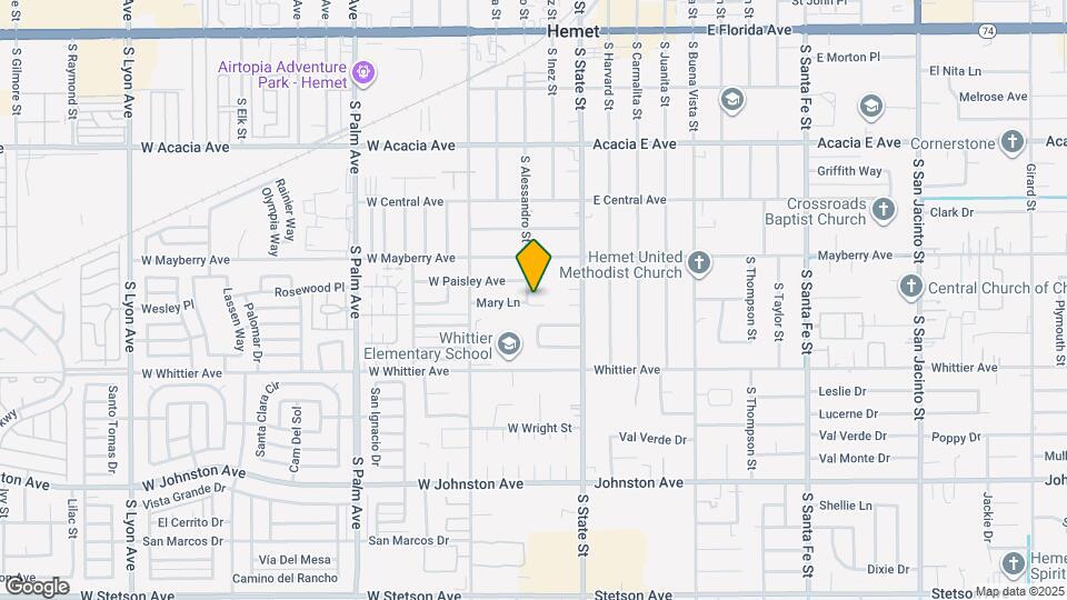 280 Mary Ln Map and Location Details