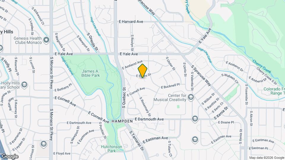 2923 S Reading Ct Map and Location Details