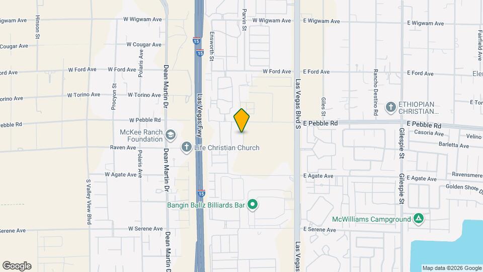 2735 W Pebble Rd Map and Location Details