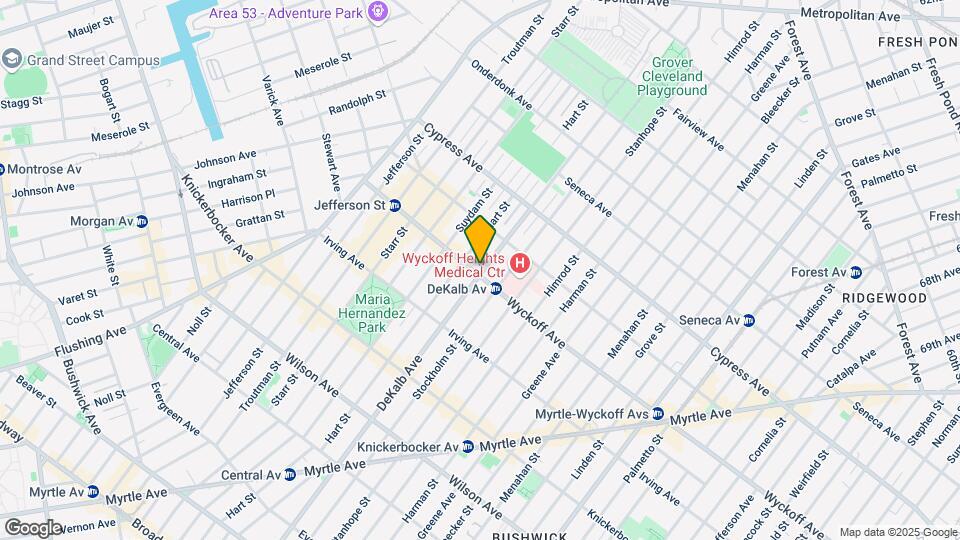 1623 De Kalb Ave Map and Location Details