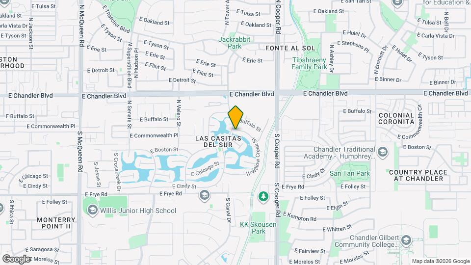 24 S Willow Creek St Map and Location Details