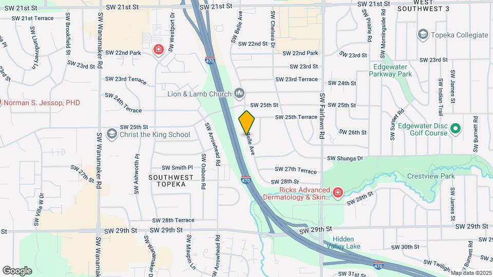 2561 SW Belle Ave Map and Location Details
