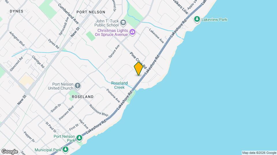 3279 Lakeshore Rd. Map and Location Details