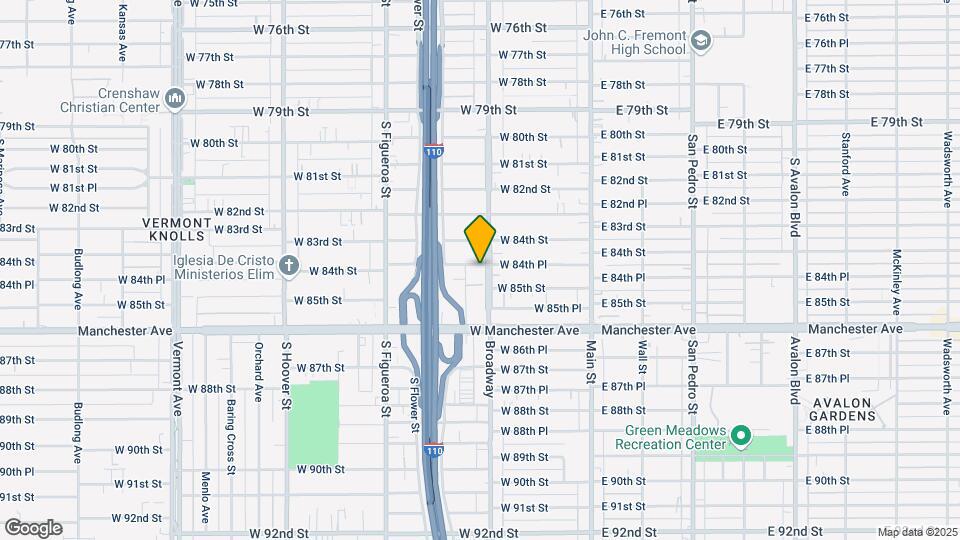 306 W 84th Pl Map and Location Details