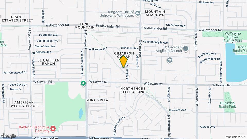 3640 Copper Cactus Dr Map and Location Details