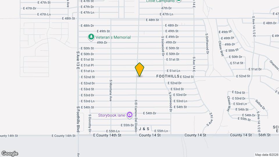 13525 E 52nd St Map and Location Details