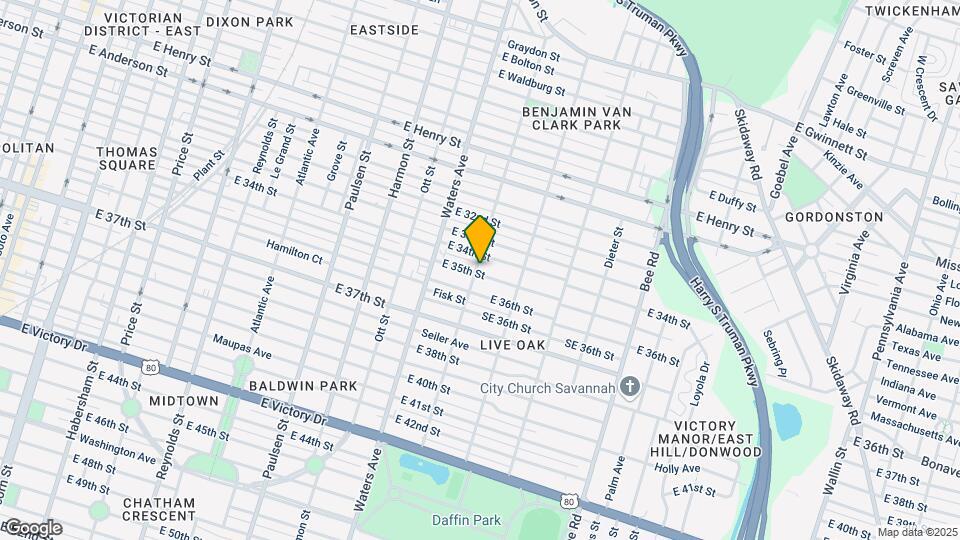 1202 E 35th St Map and Location Details
