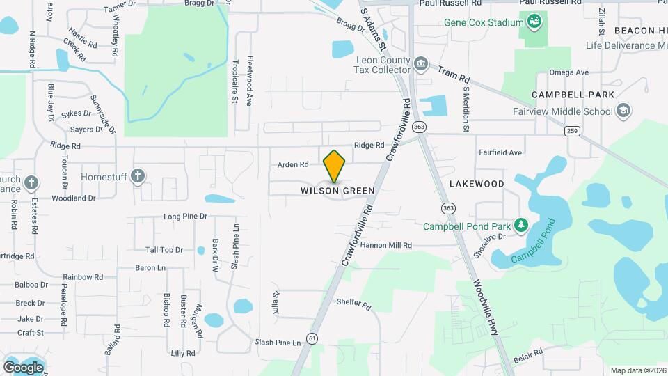 261 Carterwood Dr Map and Location Details