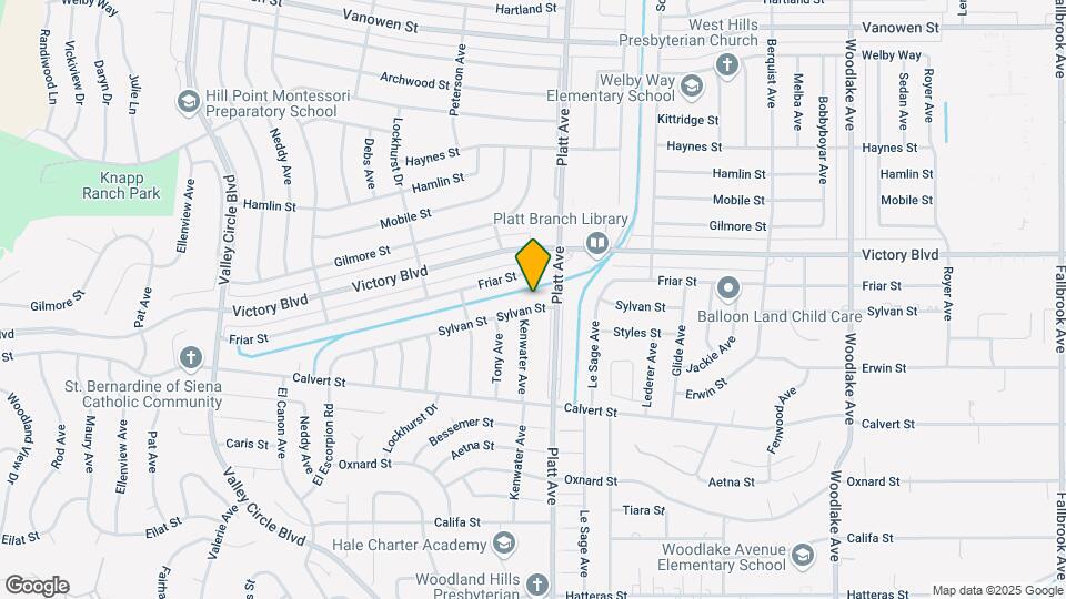 23719 Sylvan St Map and Location Details